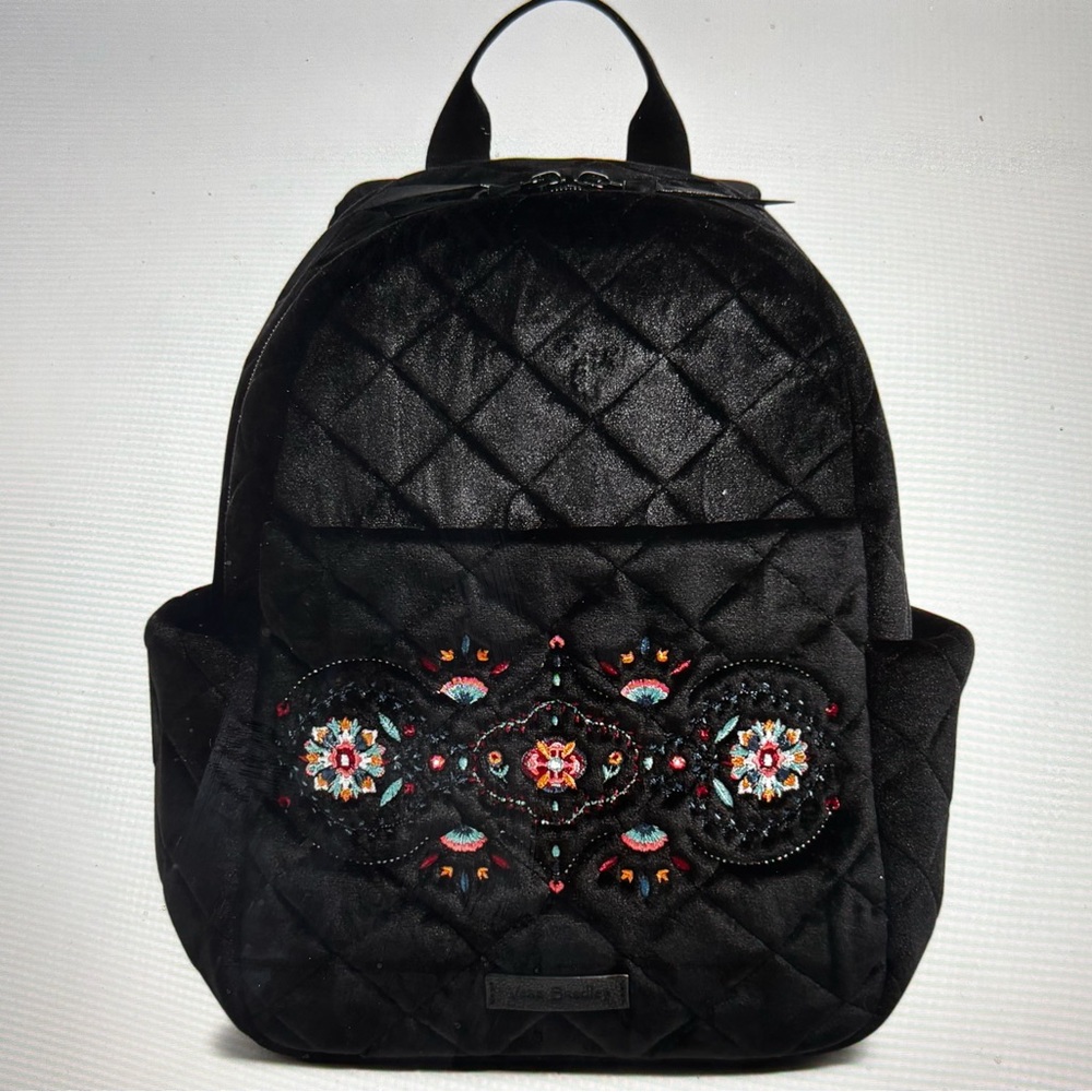 Vera Bradley Black Quilted Backpack